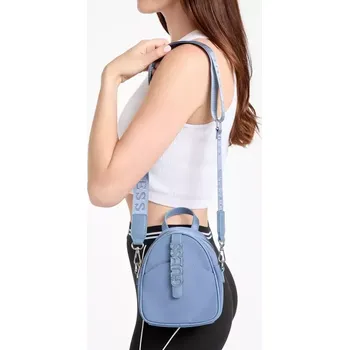 GUESS dámský malý batoh Nylon Mini Backpack modrý