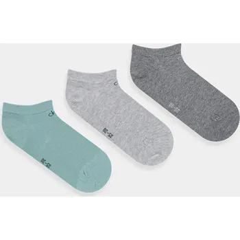 Dámské ponožky Kotníkové ponožky Calvin Klein 3-pack 701234369 zelená 76X, vel. 35/38