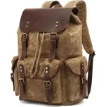 Canvasio outdoor kožený batoh Camelo Světle Hnědý 25L