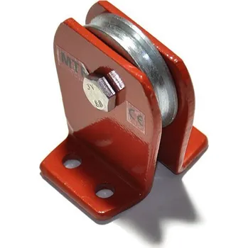 Jištění kladka s přírubou 10/90mm, kluzné ložisko, 1,5t, lak