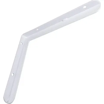 Držák na polici konzola zátěžová s T profilem 300*500*40*4mm, bílá, 6578-B50