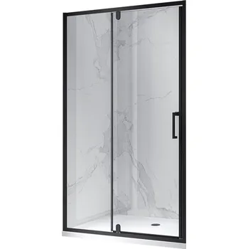 Sprchové dveře BPS-koupelny Sprchové dveře HYD-DN19F 120 černá/transparent pro instalaci do niky - bez vaničky