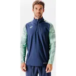 KIPSTA Mikina s 1/2 zipem Viralto Wavy Club pro dospělé XL MODRÁ|ZELENÁ