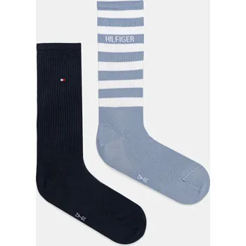 Pánské ponožky Ponožky Tommy Hilfiger 2-pack 701236735 modrá 95X, vel. 39/42