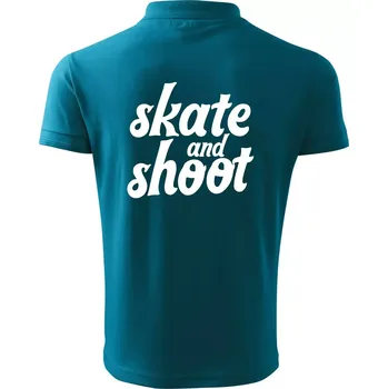 Pánská košile Biatlon skate and shoot - Polokošile pánská Pique Polo 203 - 3XL ( Tmavý tyrkys )