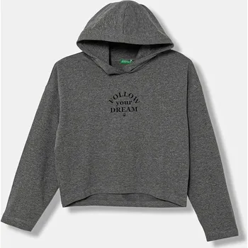 Chlapecká mikina Dětská bavlněná mikina United Colors of Benetton 3NBMC2053.G.seasonal šedá 90X, vel. 120