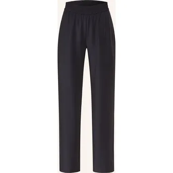 Dámské kalhoty Comma Dámské Saténové Kalhoty, tmavě modrá, 34