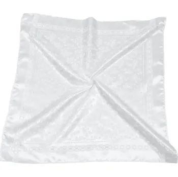 Šátek HEDVA ČESKÝ BROKÁT Šátek Ondrinek VSh 76x76 MALÉ KVĚTY bílá