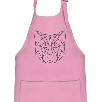 Kuchyňská zástěra Akita Inu - Geometrie - Dětská zástěra na vaření - Univerzální velikost ( Růžová )