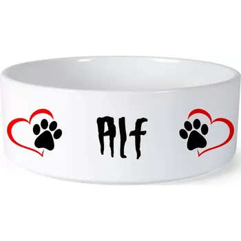 Miska pro psa Miska pro psa se jménem Alf (Keramická miska na krmivo pro psy)