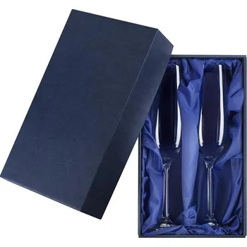 Sklenice Dárková krabička na 2 sektové sklenice Výstelka: modrý satén
