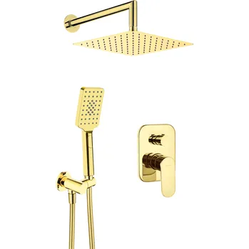 Sprchový set Deante Sprchový komplet Alpinia s podomítkovovou baterií - NAC Z9LP, zlatá