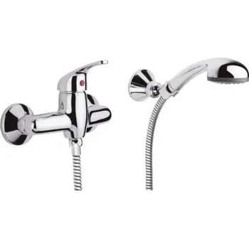 Raf POLAR sprchový set s baterií, ruční sprcha, hadice, držák, chrom