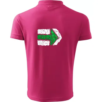 Párová turistická značka zelená - Polokošile pánská Pique Polo 203 - 5XL ( Purpurová )