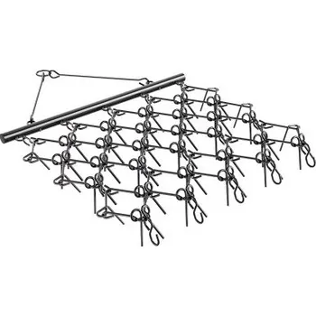 Pohon brány VEVOR Tažené brány, odolné řetězové brány 5 x 4,5 stop s 60 ostrými zuby, vhodné pro čtyřkolky a traktory UTV, ideální pro přípravu půdy, setí, vyrovnávání terénu a údržbu štěrkových příjezdových cest