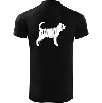 Pánská košile Bloodhound nápis v těle - Polokošile Victory sportovní (dresovina) - XL ( Černá )