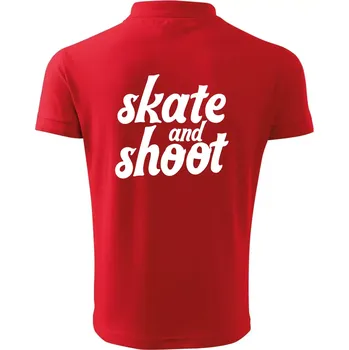 Pánská košile Biatlon skate and shoot - Polokošile pánská Pique Polo 203 - M ( Červená )