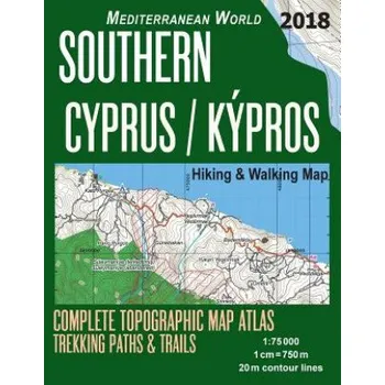 Populárně naučná literatura pro dospělé Southern Cyprus / Kypros Hiking & Walking Map 1 (Sergio Mazitto)(Brožovaná)