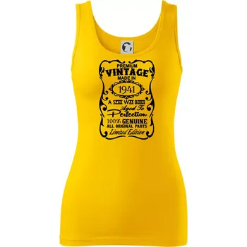 Dámské oblečení Vintage Etiketa - 1941 - Dámské tílko - XS ( Žlutá )