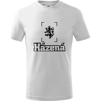 Chlapecké tričko Národní házená lev - Tričko dětské bavlněné - 98 cm / 2 roky ( Bílá )