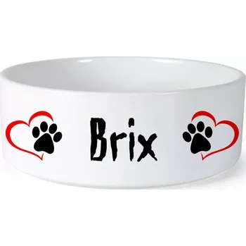 Miska pro psa Miska pro psa se jménem Brix (Keramická miska na krmivo pro psy)