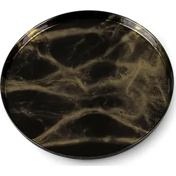 Talíř Dekorační talíř ADA 02 černý / zlatý