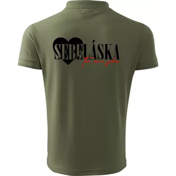 Pánská košile Sebeláska ta mi jde - Polokošile pánská Pique Polo 203 - 4XL ( Khaki )