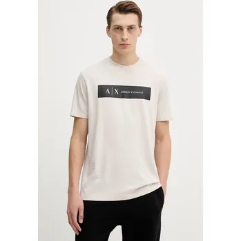 Bavlněné tričko Armani Exchange XM001425.AF10361 béžová 80X, vel. L