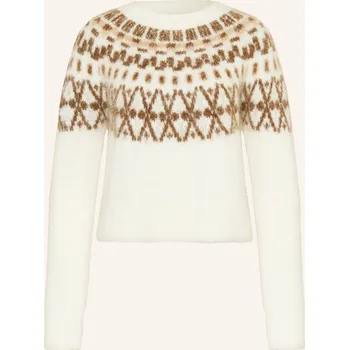 Dámský svetr Mrs & Hugs Dámský Svetr S Alpakou, režná / hnědá / tmavě...