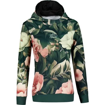 Dámská mikina Dámská funkční mikina premium ALTISPORT VOJ/ALW097MI01 RŮŽOVÉ KVĚTY XXXL