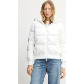 Péřová bunda Armani Exchange bílá barva, přechodná, XW000228 AF12286 XW000228.AF12286.NOS 00X, vel. XS