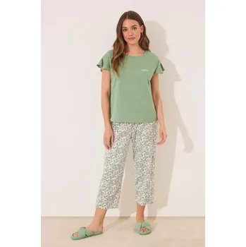 Dámské pyžamo Pyžamo women'secret dámské, zelená barva, 3592399 70X, vel. S