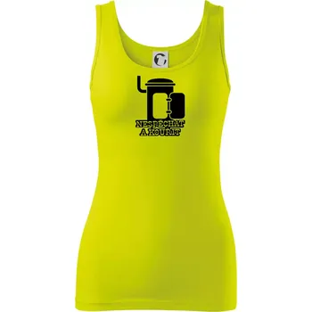 Dámské tričko Nespěchat a kouřit - Dámské tílko - 2XL ( Limetková )