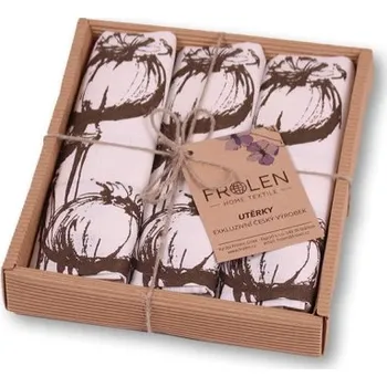 Utěrka frolen Kuchyňská utěrka - TIŠTĚNÁ Z PODKRKONOŠÍ MAKOVICE SADA 3 KS varianta: bavlna - 100% - 3ks