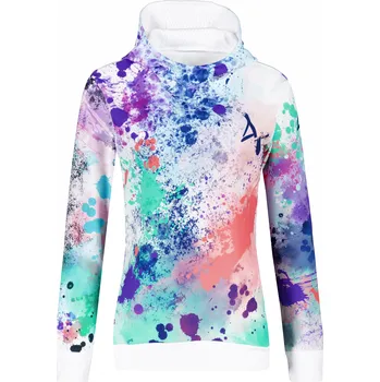 Dámská mikina Dámská funkční mikina premium ALTISPORT VOJ/ALW055MI01 FIALOVÁ-ZELENÁ XXL