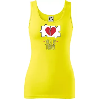 Dámské tričko You and me forever - Dámské tílko - 2XL ( Citrónová )