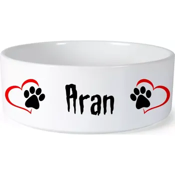 Miska pro psa Miska pro psa se jménem Aran (Keramická miska na krmivo pro psy)