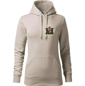 Dámská mikina Sbor dobrovolných hasičů - znak bez nápisu - Mikina dámská Cape s kapucí - M ( Ledově šedá )