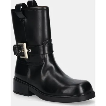 Dámské kozačky Nízké kozačky Armani Exchange dámské, černá barva, na podpatku, XW001654 AF17476 UC001 XW001654.AF17476.UC001 99X, EUR 37