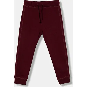 Chlapecké kalhoty Dětské bavlněné tepláky United Colors of Benetton 3J68CF058.G.Season.9BYA burgundské 83X, vel. 170