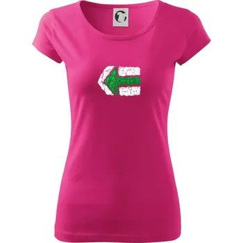 Párová turistická značka zelená - Dámské triko Pure - 3XL ( Purpurová )