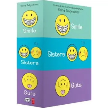 Smile/Sisters/Guts Box Set (Raina Telgemeier,Raina Telgemeier)(Brožovaná)