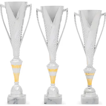 Pohár DESIGN, výška 40 cm, stříbrný/zlatý