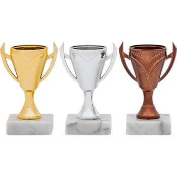 Pohár EKONOM, výška 13 cm, zlatý