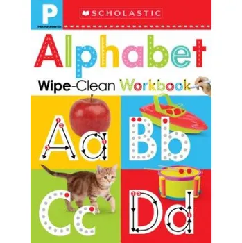 Cizojazyčná kniha Wipe-Clean Workbook: Pre-K Alphabet (Scholastic Early Learners) (Scholastic)(Leporelo)
