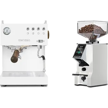 Příprava kávy Ascaso Steel UNO PID, White&Wood + Eureka Mignon Specialita…