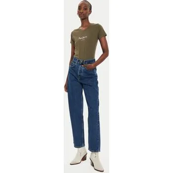 Pánské tričko Pepe Jeans T-Shirt New Virginia PL505202 Zelená Slim Fit M