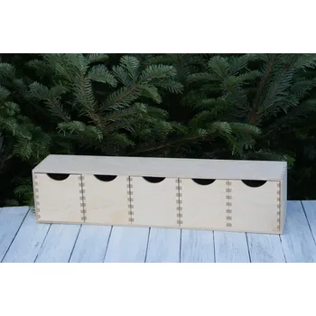 Komoda Dřevěný organizér se šuplíčky