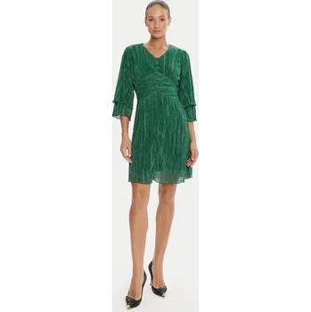 Dámské šaty Bruuns Bazaar Koktejlové šaty Brella Zabina BBW4533 Zelená Regular Fit 38