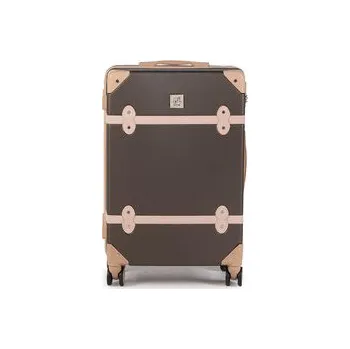 Semi Line Střední kufr T5508-3 Hnědá OS